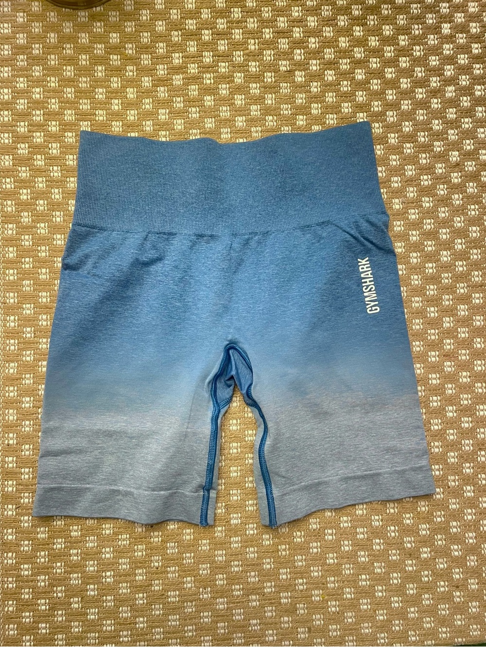 Gymshark Blue Gradient High-Waist Bike Shorts